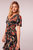 Lamia Black Floral Wrap Maxi Dress