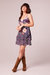 Margaux Purple Mixed Floral Mini Dress