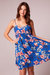 Dayanara Blue Floral Babydoll Mini Dress