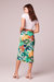 Erica Green Floral Midi Slip Skirt - Green/Cream