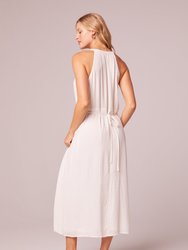 Imagine White Embroidered Midi Dress