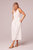 Imagine White Embroidered Midi Dress - White