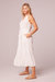 Imagine White Embroidered Midi Dress