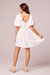 Let It Be White Babydoll Mini Dress