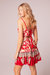 Love Is All Around Red Floral Mini Dress