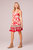 Love Is All Around Red Floral Mini Dress - Red/Pale Blush