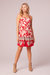 Love Is All Around Red Floral Mini Dress