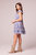 Lupe Blue Paisley Pattern Mini Dress