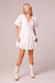 Melody White Puff Sleeve Mini Dress