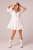 Melody White Puff Sleeve Mini Dress - White