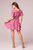 Mystery To Me Fuchsia Ikat Print Mini Dress