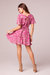 Mystery To Me Fuchsia Ikat Print Mini Dress