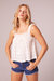 Natural Wonder White Lace Tank Top - White