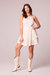 Paloma Egret Lace Mini Dress - Egret