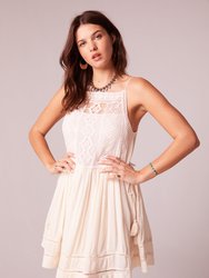 Paloma Egret Lace Mini Dress