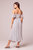 Prism Egret Off the Shoulder Midi Dress