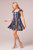 River Of Dreams Navy Stripe Print Tiered Mini Dress