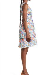 Donna Floral Tiered Cotton Dress