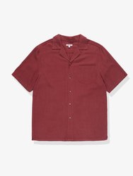 Brighton S-S Woven Shirt - Red Mahogany - Red Mahogany