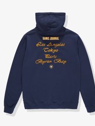 City Hood Graphic Fleece - Midnight