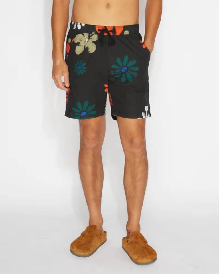 Coupes Boardshort In Black - Black