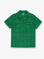 Degrass Resort Short Sleeves Woven Shirt - Grass