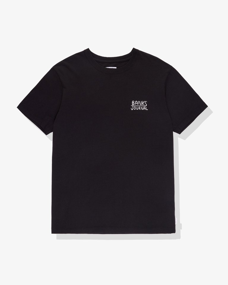 Floors Faded Tee Shirt - Black