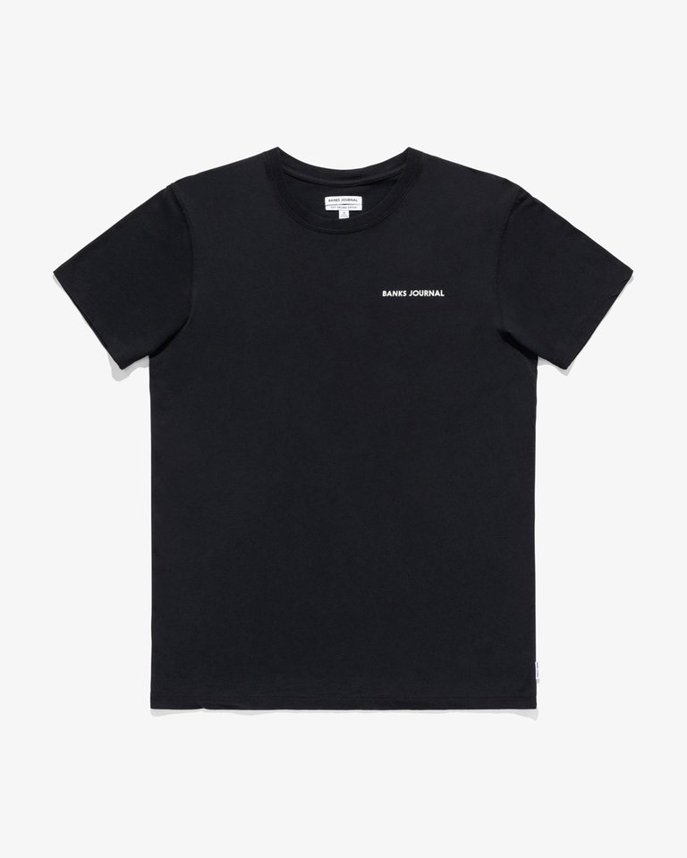 Label Tee Shirt - Black - Black