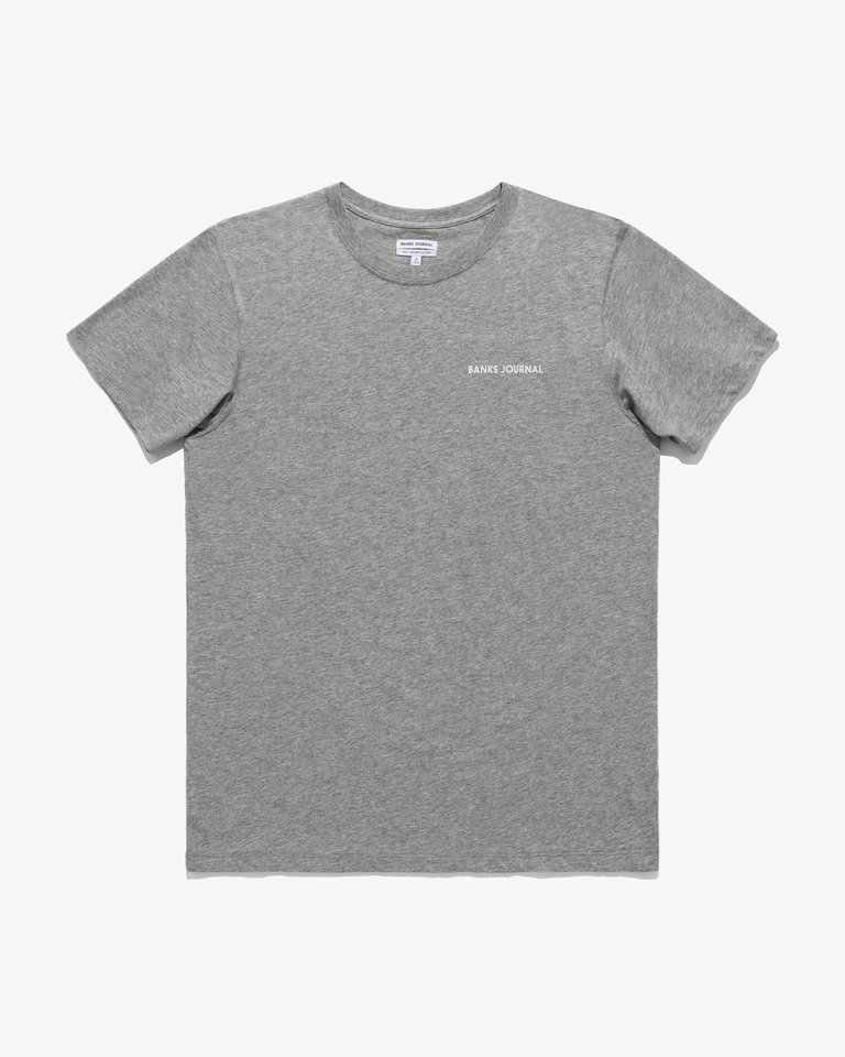 Label Tee Shirt - Heather Grey - Heather Grey