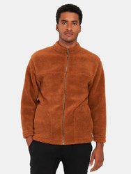 Murphy Sherpa Fleece Jacket - Burnt Khaki
