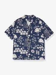 Oliver Kapa Short Sleeve Woven Shirt - Midnight