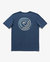 Palm Swirl Faded Tee Shirt - Insignia Blue