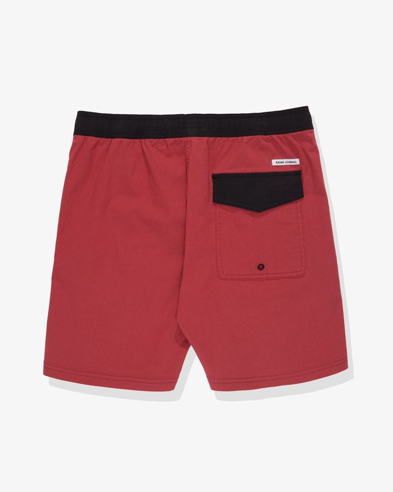 Primary Elastic Boardshort - Mineral Red