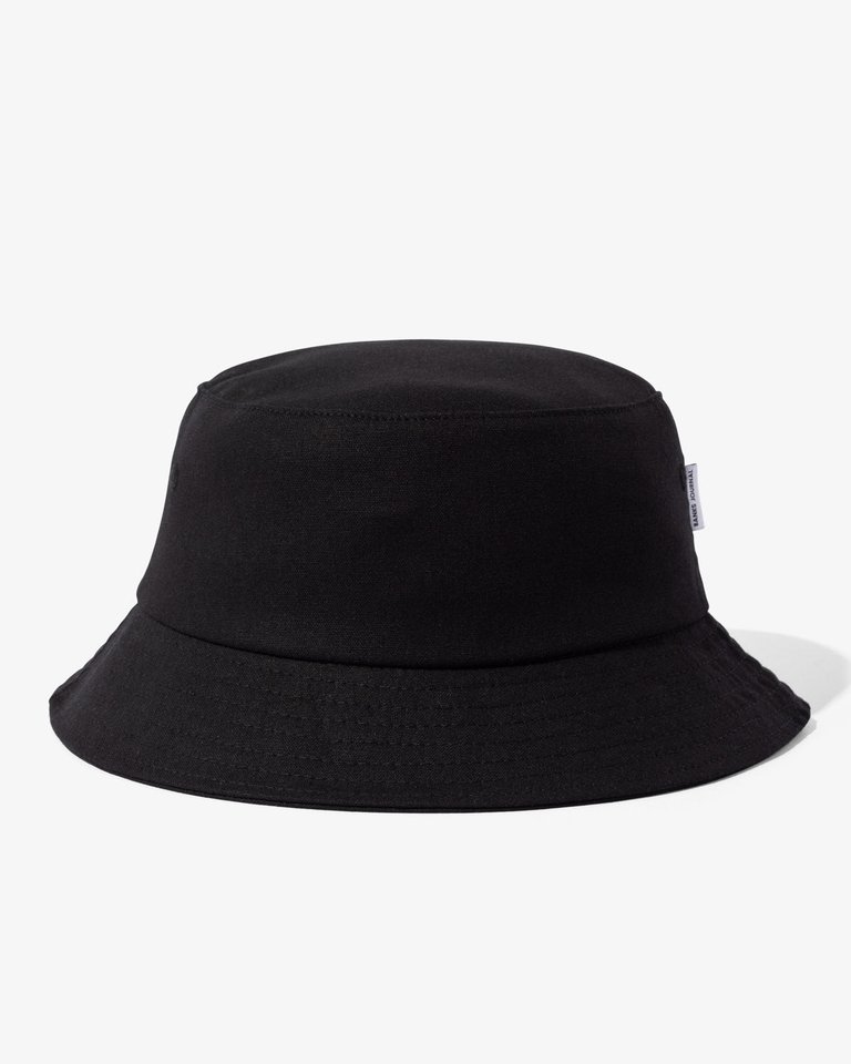 Primary Linen Bucket Hat - Black