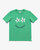 Smile Faded Tee Shirt - Emerald Green