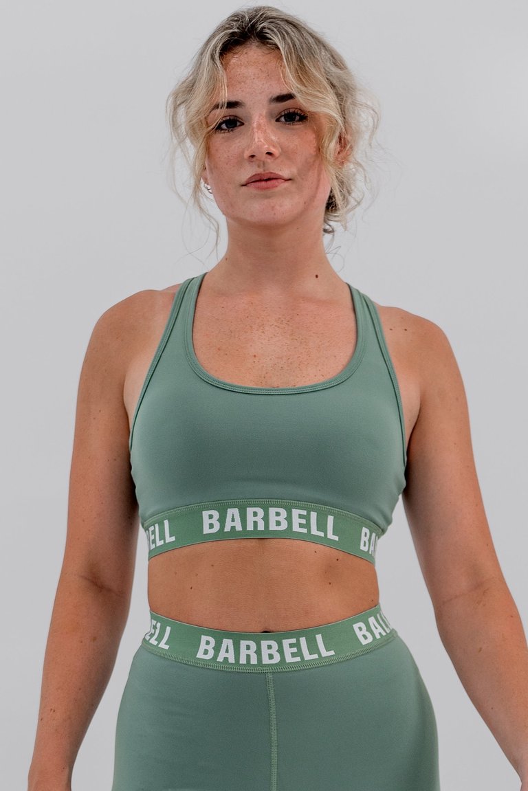 Barbell Sports Bra - Basil