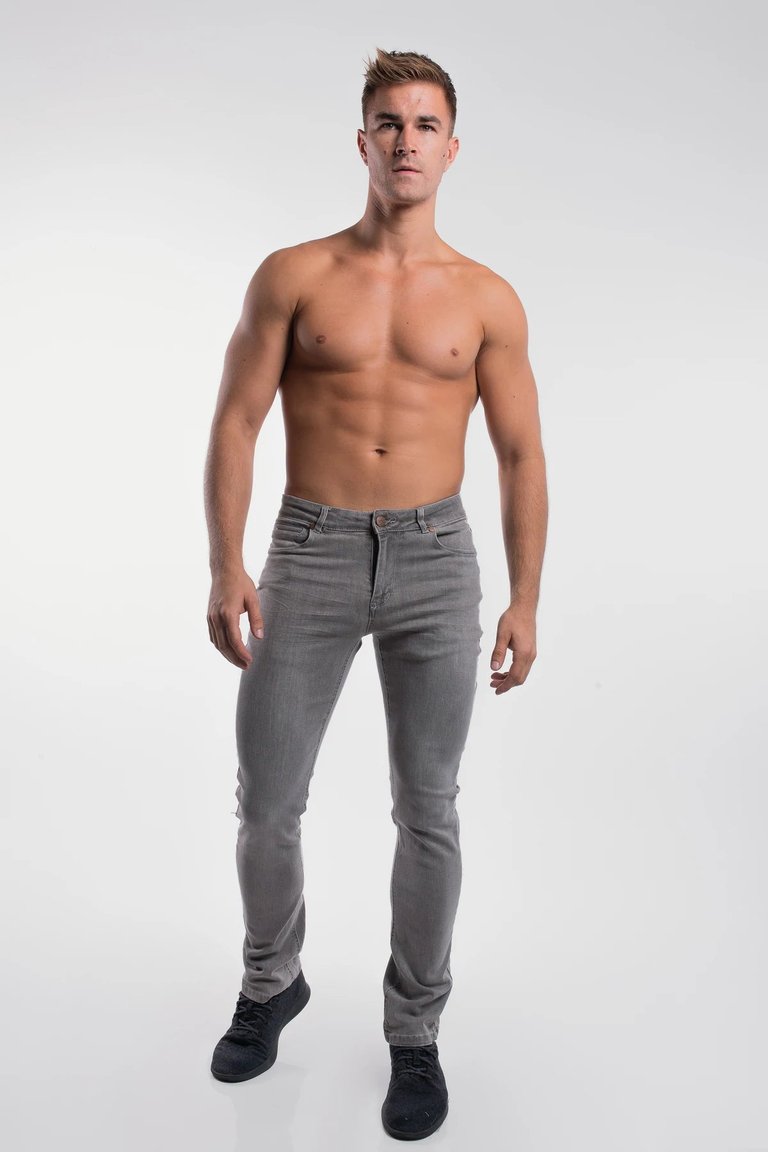 Bootcut Athletic Fit Jeans - Cement