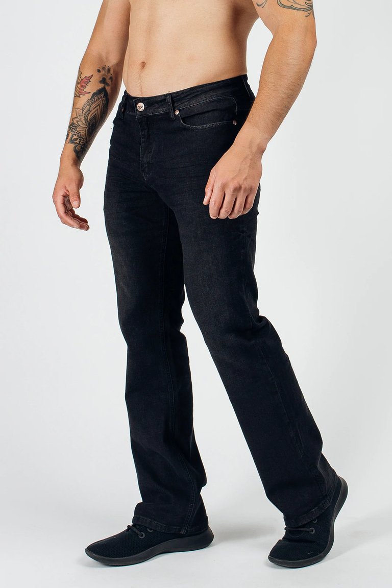 Bootcut Athletic Fit Jeans - Jet Black