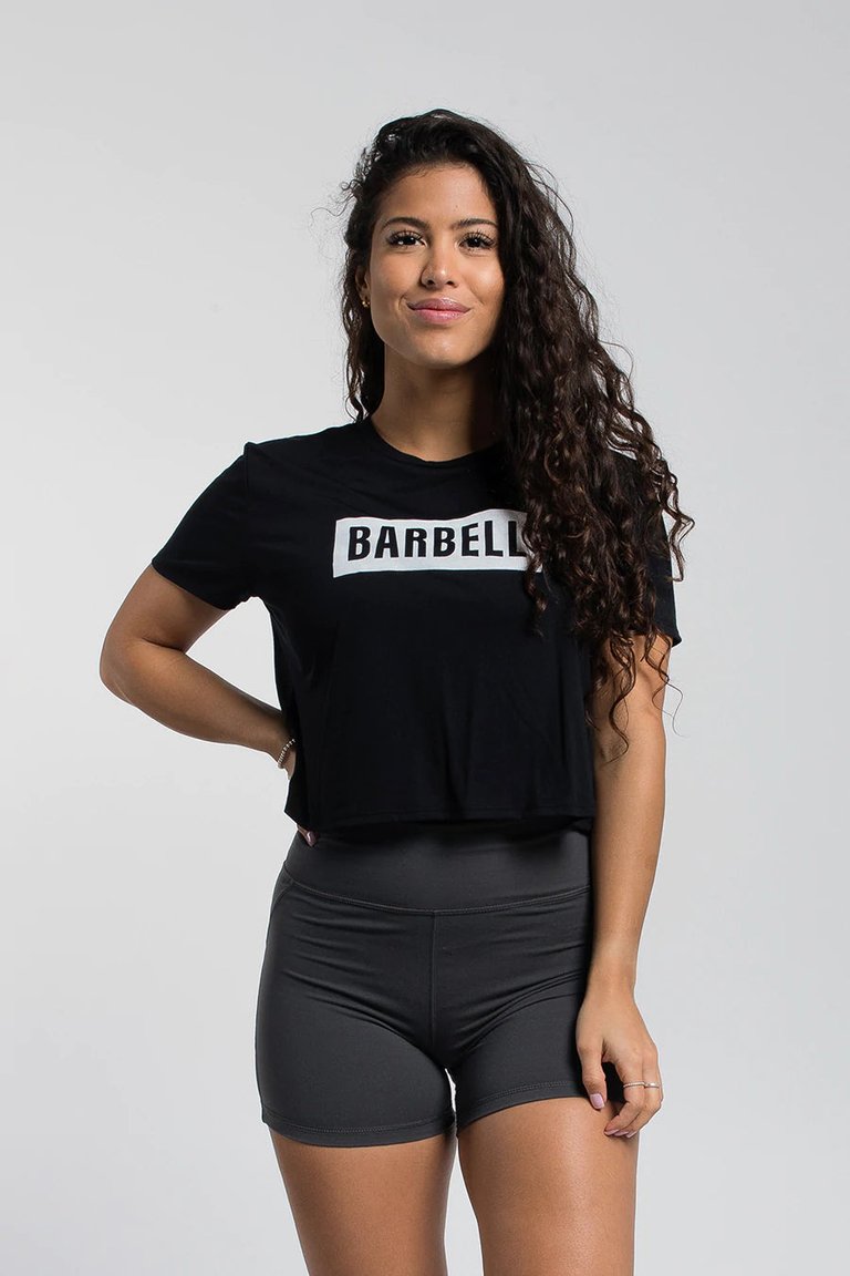 Essence Crop Tee - Black