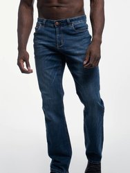Relaxed Athletic Fit Jeans (Tall) - Medium Distressed