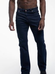 Relaxed Athletic Fit Jeans - Dark Rinse