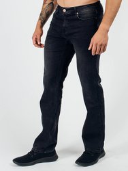 Relaxed Athletic Fit Jeans - Stone Gray
