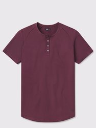 Scout Henley Short Sleeve - Currant