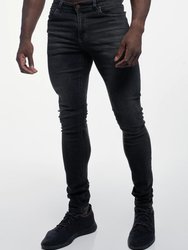 Slim Athletic Fit Jeans - Stone Gray