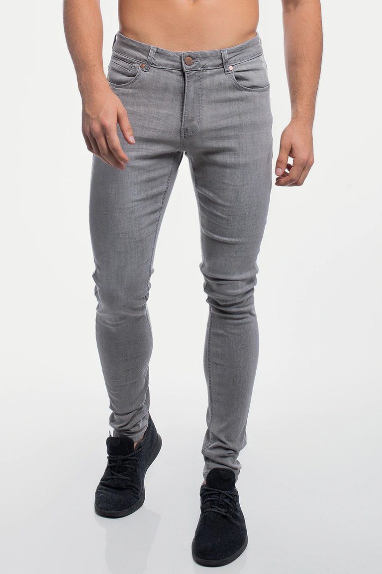 Barbell Apparel Cement Slim Athletic Fit Jeans