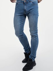 Straight Athletic Fit Jeans - Light Wash