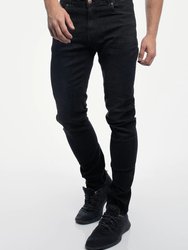 Straight Athletic Fit Jeans - Jet Black
