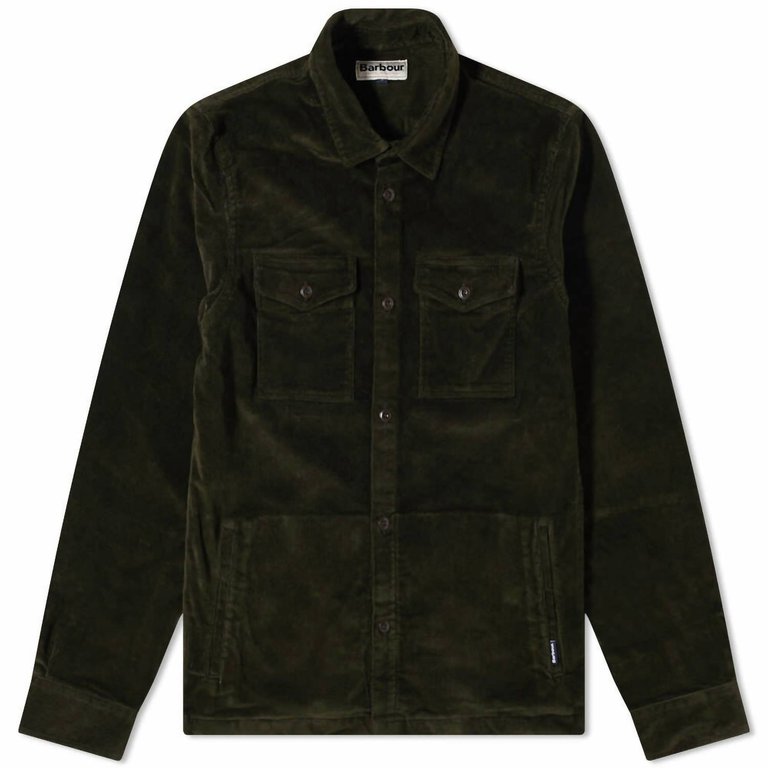 Cord Overshirt Jacket - Olive