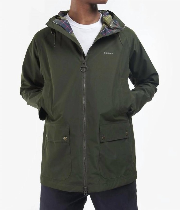 Domus Waterproof Jacket In Sage - Sage