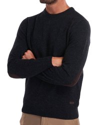 Essential Patch Crew Neck Sweater - Charcoal